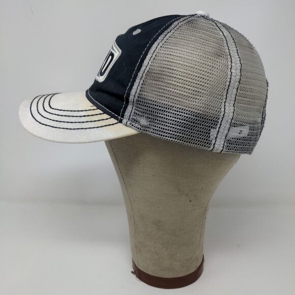 Ford Mens Meshback Snap Back Hat Blue White Embroidered Logo - Picture 6 of 12